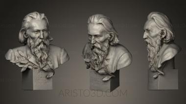 Busts and bas-reliefs of famous people (BUSTC_0270) 3D model for CNC machine